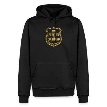 Polizeileutnant Polizeileutnant Dienstgrad Lt - Männer Premium Bio Hoodie - Schwarz - Vorne - Nico (187cm)