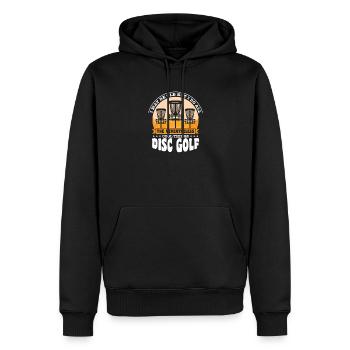 Cadeaux de disc golf Disc Golf - Sweat à capuche Premium bio Homme - noir - Devant - Nico (187cm)