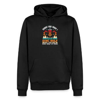 Disc Golf Gifts Disc Golf - Men’s Premium Organic Hoodie - black - Front - Nico (187cm)