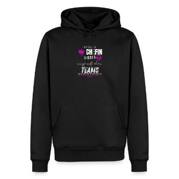 Stolze Chefin unglaubliches Team Chefin Geschenke - Männer Premium Bio Hoodie - Schwarz - Vorne - Nico (187cm)