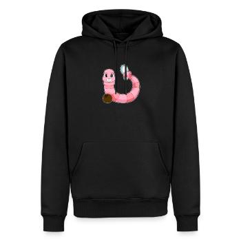 Wurm Bowling Bowlingkugel Pin - Männer Premium Bio Hoodie - Schwarz - Vorne - Nico (187cm)