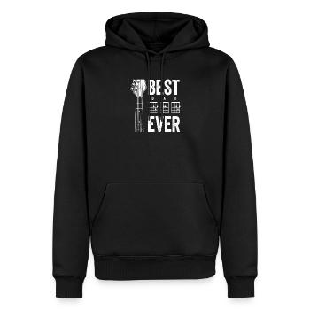 Gitarren Shirt für besten Papa - Männer Premium Bio Hoodie - Schwarz - Vorne - Nico (187cm)