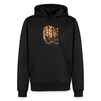 Löwe Von Juda Jeschua Sohn Jahwes Christlicher - Männer Premium Bio Hoodie - Schwarz - Vorne - Nico (187cm)
