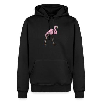 Lunettes de soleil flamant rose - Sweat à capuche Premium bio Homme - noir - Devant - Nico (187cm)