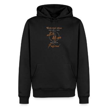 Fahrrad alter Mann Vintage lustiger Spruch - Männer Premium Bio Hoodie - Schwarz - Vorne - Nico (187cm)