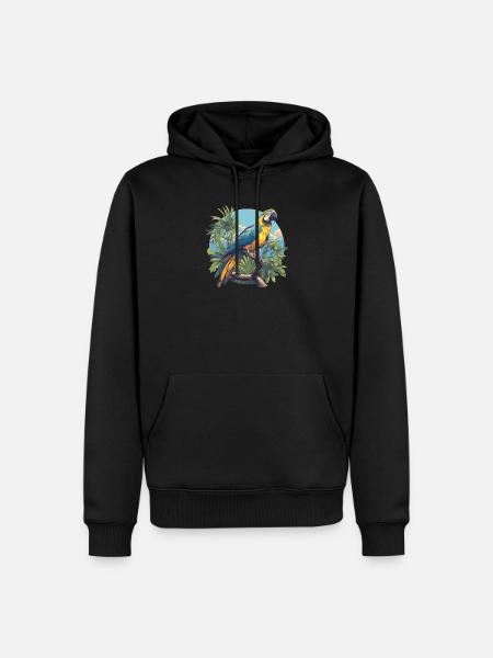 Macaw's Era - Men’s Premium Organic Hoodie - black