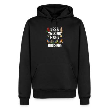 Bird Watching Birding Bird Watcher Vogel-Nerd - Männer Premium Bio Hoodie - Schwarz - Vorne - Nico (187cm)