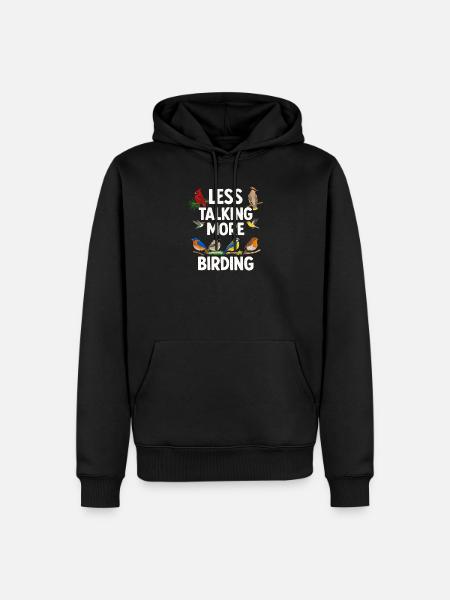 Observation des oiseaux Ornithologue Nerd - Sweat à capuche Premium bio Homme - noir
