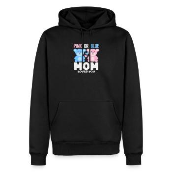 Pink Oder Blau Mama Liebt Dich - Männer Premium Bio Hoodie - Schwarz - Vorne - Nico (187cm)