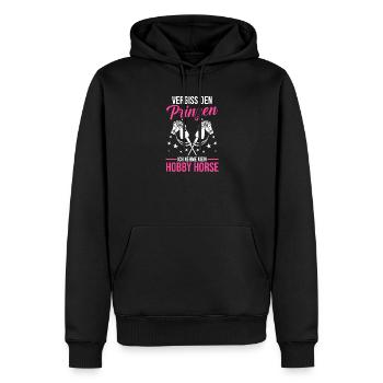 Steckenpferd Hobbyhorse Hobby Horsing - Männer Premium Bio Hoodie - Schwarz - Vorne - Nico (187cm)