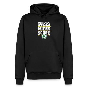 Fußballtraining Jugend-sport-trainer - Männer Premium Bio Hoodie - Schwarz - Vorne - Nico (187cm)