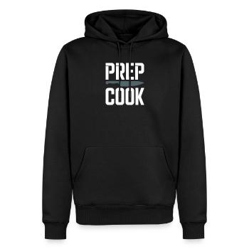 Ligne de préparation cuisine Cuisine Back of House - Sweat à capuche Premium bio Homme - noir - Devant - Nico (187cm)