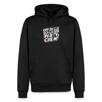 Schlager Party Crew Mallorca Festival JGA Malle - Männer Premium Bio Hoodie - Schwarz - Vorne - Nico (187cm)