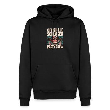 Schlager Party Crew Mallorca Flamingo JGA Malle - Männer Premium Bio Hoodie - Schwarz - Vorne - Nico (187cm)