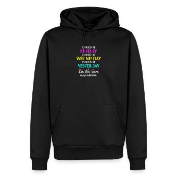 Nachtschicht Krankenhaus Pflege Krankenschwester - Männer Premium Bio Hoodie - Schwarz - Vorne - Nico (187cm)