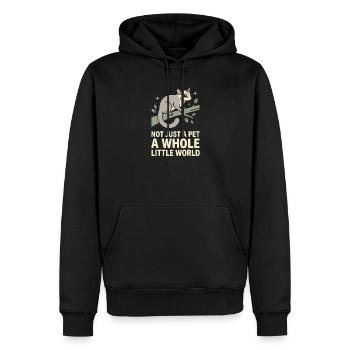 Sugar Glider Mom Exotischer Haustierliebhaber - Männer Premium Bio Hoodie - Schwarz - Vorne - Nico (187cm)