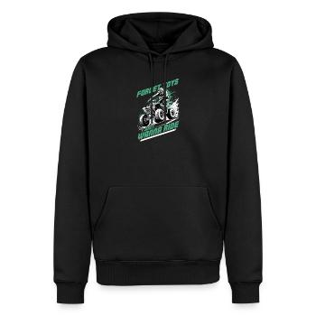 Quad ATV Garçons Hommes Quad Wheeler - Sweat à capuche Premium bio Homme - noir - Devant - Nico (187cm)