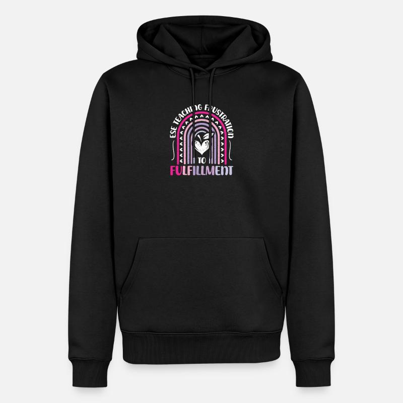 Cadeaux pour les enseignants ESE - Sweat à capuche Premium bio Homme - noir