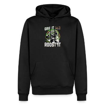 Quad ATV Garçons Hommes Quad Wheeler - Sweat à capuche Premium bio Homme - noir - Devant - Nico (187cm)