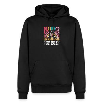 Geschenke für ESE-Lehrer - Männer Premium Bio Hoodie - Schwarz - Vorne - Nico (187cm)