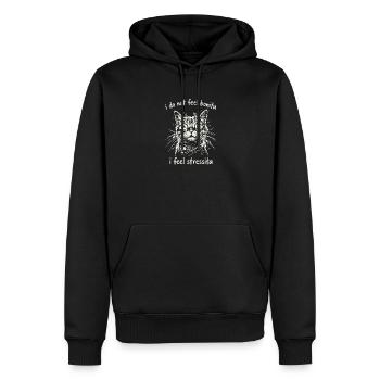 I Do Not Feel Bonita O Feel Stressita - Männer Premium Bio Hoodie - Schwarz - Vorne - Nico (187cm)