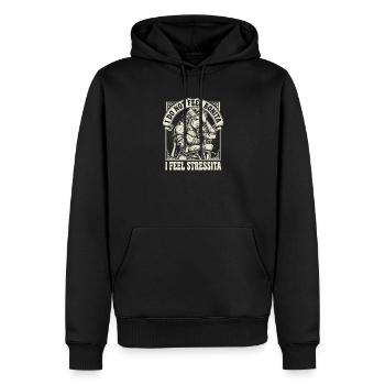 I Do Not Feel Bonita O Feel Stressita - Männer Premium Bio Hoodie - Schwarz - Vorne - Nico (187cm)