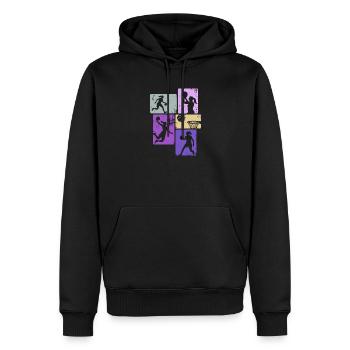 Basketball Girls Basketball Women - Men’s Premium Organic Hoodie - black - Front - Nico (187cm)