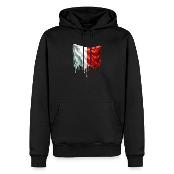 Maltese Flag Colorful Paint - Männer Premium Bio Hoodie - Schwarz - Vorne - Nico (187cm)