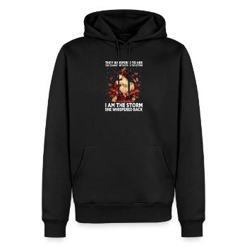 Inspirierende Schmetterlingsfan-Grafik - Männer Premium Bio Hoodie - Schwarz - Vorne - Nico (187cm)