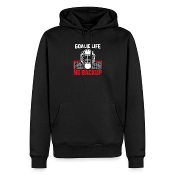 Hockey Goalie Geschenk Goalie Life Hockey Goalie - Männer Premium Bio Hoodie - Schwarz - Vorne - Nico (187cm)
