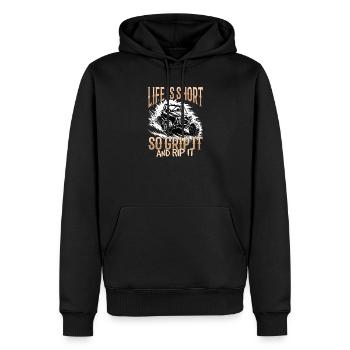 UTV Tout-Terrain Boy Men 4 Wheels Side by Side - Sweat à capuche Premium bio Homme - noir - Devant - Nico (187cm)