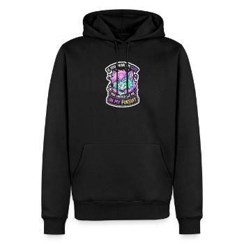 Kätzchen im Fursuit Regenbogen - Männer Premium Bio Hoodie - Schwarz - Vorne - Nico (187cm)