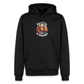  Moin Moin Ihr Dösbaddel Norddeutsch Humor Küste - Männer Premium Bio Hoodie - Schwarz - Vorne - Nico (187cm)