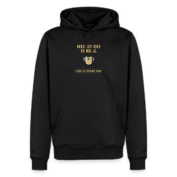 Endometriose-bewusstsein Endo Warrior - Männer Premium Bio Hoodie - Schwarz - Vorne - Nico (187cm)