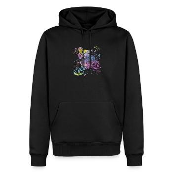 Snowmobile, Snowmobile, Snowmobile - Men’s Premium Organic Hoodie - black - Front - Nico (187cm)