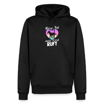 Reiten Pferdeliebhaber Reiterhof Pferde - Männer Premium Bio Hoodie - Schwarz - Vorne - Nico (187cm)