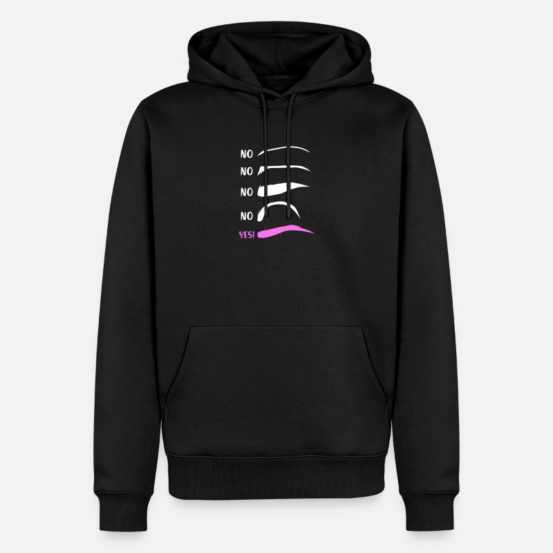 Make-up Microblading Kosmetik Kosmetikerin - Männer Premium Bio Hoodie - Schwarz