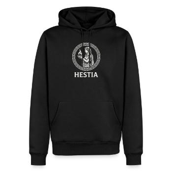 Cercle de Flammes d’Hestia - Sweat à capuche Premium bio Homme - noir - Devant - Nico (187cm)