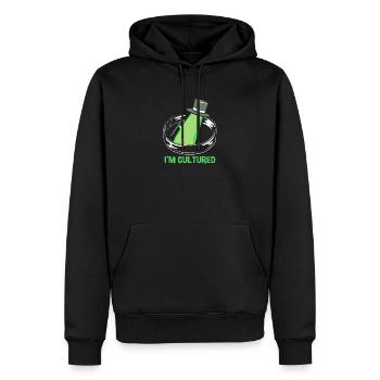 Microbiologie Biologie Biologiste biologique - Sweat à capuche Premium bio Homme - noir - Devant - Nico (187cm)