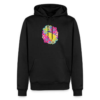 Frühling Retro Küken Huhn Kinder Ostern - Männer Premium Bio Hoodie - Schwarz - Vorne - Nico (187cm)