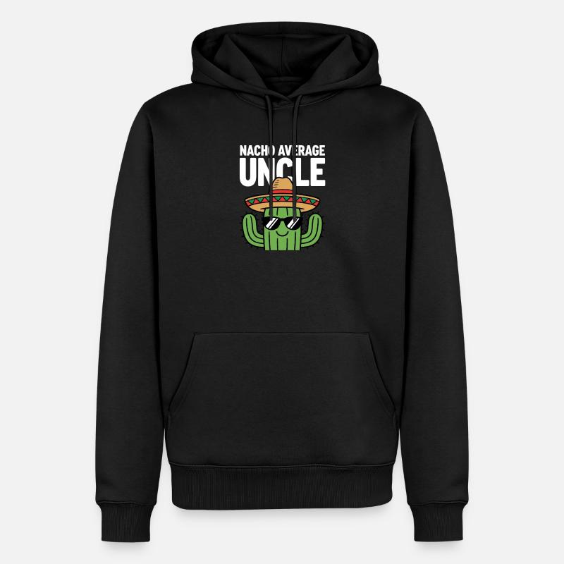 Nacho Durchschnitts-Onkel Witzig Cinco de Mayo - Männer Premium Bio Hoodie - Schwarz