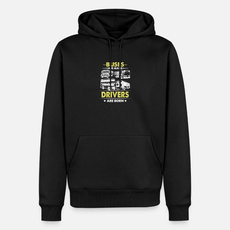 Busfahrer Schulbusfahrer Doppeldecker-Buspub - Männer Premium Bio Hoodie - Schwarz