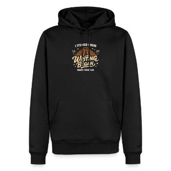 Altes Mesopotamien, Sumerisches - Männer Premium Bio Hoodie - Schwarz - Vorne - Nico (187cm)