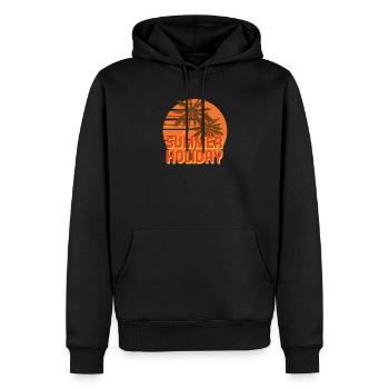 Summer Holiday Palm Sunset - Männer Premium Bio Hoodie - Schwarz - Vorne - Nico (187cm)