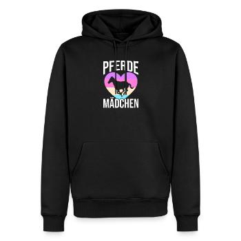 Reiten Pferdeliebhaber Reiterhof Pferde - Männer Premium Bio Hoodie - Schwarz - Vorne - Nico (187cm)