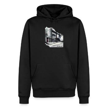 Stone Cold Modern Home - Men’s Premium Organic Hoodie - black - Front - Nico (187cm)