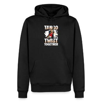 Tango Tournons ensemble Tanzfreude - Sweat à capuche Premium bio Homme - noir - Devant - Nico (187cm)