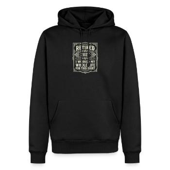 Pension 2027 – Je me prépare à cela toute ma vie - Sweat à capuche Premium bio Homme - noir - Devant - Nico (187cm)