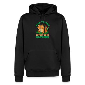 Frog Catcher Toad Tracker Expert Frog - Männer Premium Bio Hoodie - Schwarz - Vorne - Nico (187cm)