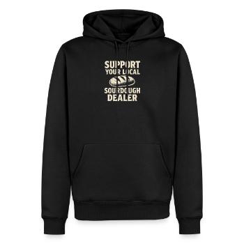 Baking Baker Baker Sourdough Bread Gift Idea - Men’s Premium Organic Hoodie - black - Front - Nico (187cm)